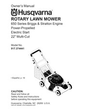 Husqvarna 917.374441 Manual Del Propietário