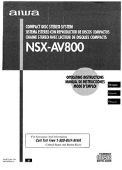 Aiwa NSX-AV800 Manual De Instrucciones