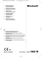 EINHELL RT-HP 1855 TR Manual De Instrucciones