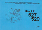 Rimoldi 527 Libro De Instrucciones