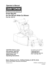 Craftsman professional 333170 Manual Del Operador