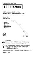 Crafstman WEEDWACKER 358.745300 Manual De Instrucciones