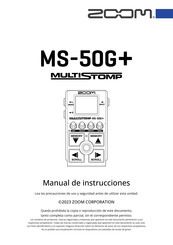 Zoom MS-50G+ MULTISTOMP Manual De Instrucciones