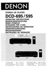 Denon DCD-595 Instrucciones De Operación