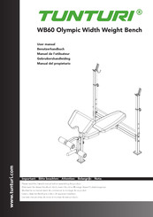 Tunturi WB60 Olympic Width Weight Bench Manual Del Propietário