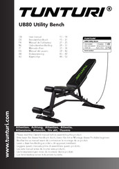 Tunturi UB80 Utility Bench Manual Del Usuario