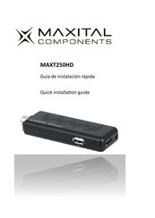 Maxital MAXT250HD Guía De Instalación Rápida