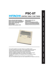 Hitachi PSC-5T Manual De Instalación Y Funcionamiento