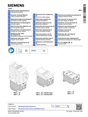 Siemens SIRIUS 3RB3.3 X1 Serie Instructivo