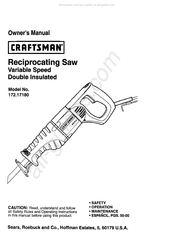 Craftsman 172.17180 Manual De Instrucciones