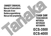 Tanaka ECS-4000 Manual Del Propietário