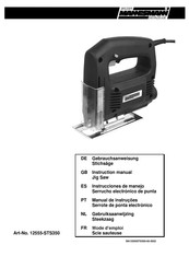 Bruder Mannesmann Werkzeuge 12555-STS350 Instrucciones De Manejo