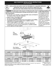 Thor Kitchen 30 Gas Cooktop Serie Manual De Instrucciones