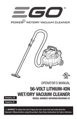 EGO WDV0900-FC Manual De Instrucciones