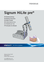 Heraeus Signum HiLite pre Instrucciones De Uso