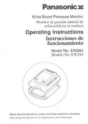 Panasonic EW284 Instrucciones De Funcionamiento