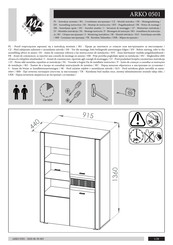 ML MEBLE ARKO 0501 Instrucciones De Montaje