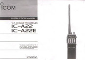 Icom IC-A22E Manual De Instrucciones