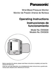 Panasonic EW3039 Instrucciones De Funcionamiento