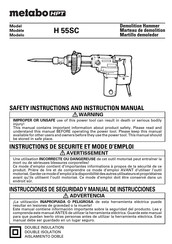 Hitachi H55SC Instrucciones De Seguridad Y Manual De Instrucciones