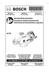 Bosch 1677M Instrucciones De Funcionamiento Y Seguridad