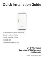 D-Link PowerLine AV 500 N Guía De Instalación Rápida