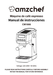 amzchef CM1666 Manual De Instrucciones