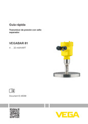 Vega VEGABAR 81 Guía Rápida