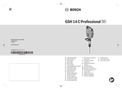 Bosch HEAVY DUTY GSH 14 C Professional Manual Original