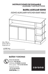 CORONA SOHO 155561711 Instrucciones De Ensamble