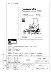 GreenWorks Commercial 7411502 Manual Del Operador