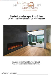 La Casa de las Chimeneas Landscape Pro Slim LPS-9614 Manual De Instalación