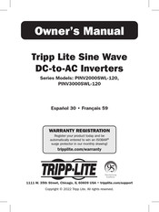 Tripp-Lite PINV2000SWL-120 Manual Del Propietário