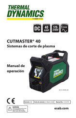 ESAB Thermal Dynamics CUTMASTER 40 Manual De Operación