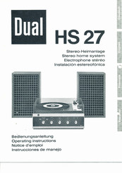 Dual HS 27 Instrucciones De Manejo