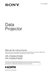 Sony VPL-FH500 Manual De Instrucciones