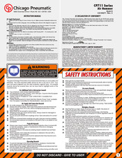 Chicago Pneumatic CP711 Serie Manual De Instrucciones