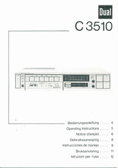 Dual C 3510 Instrucciones De Manejo