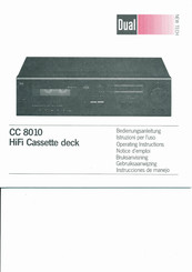 Dual CC 8010 Instrucciones De Manejo