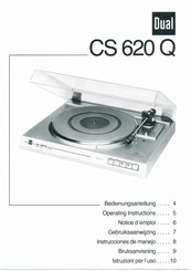 Dual CS 620 Q Instrucciones De Manejo