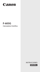 Canon F-605G Instrucciones