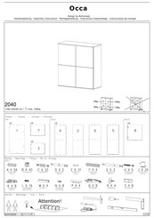 BoConcept Occa 2040 Instrucciones De Montaje