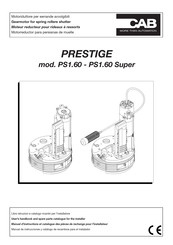 CAB PRESTIGE Manual De Instrucciones Y Catalogo De Recambios Para El Instalador