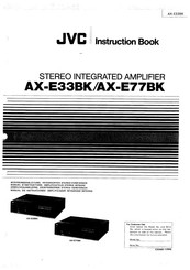 JVC AX-E33BK Manual De Instrucciones