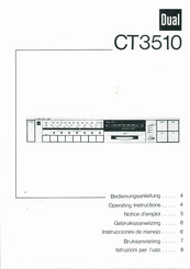 Dual CT 3510 Instrucciones De Manejo