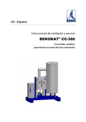 Beko BEKOKAT CC-360 Instrucciones De Instalación Y Servicio