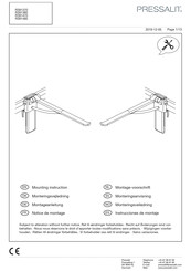 Pressalit Care R391485 Instrucciones De Montaje