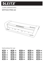 LEITZ iLAM OFFICE PRO A3 Manual De Instrucciones