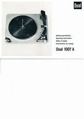 Dual 1007 A Instrucciones De Manejo