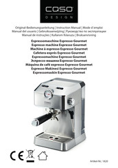 CASO DESIGN Espresso Gourmet 1820 Manual Del Usuario